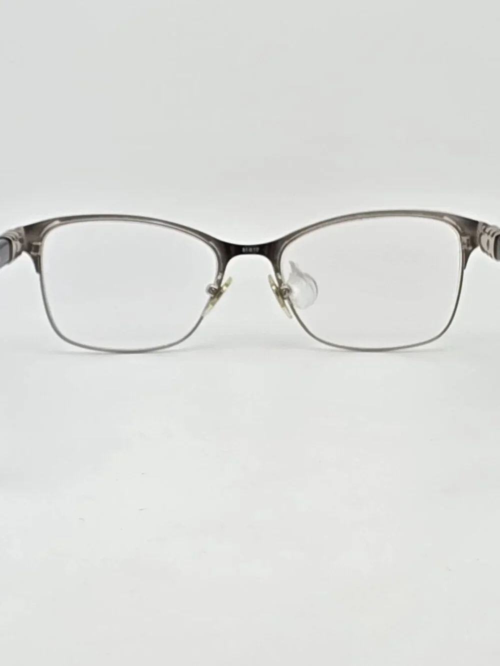 Vogue VO4050 352 Polished Black on Silver Cat Eye Eyeglasses Frame w/ Case 51mm